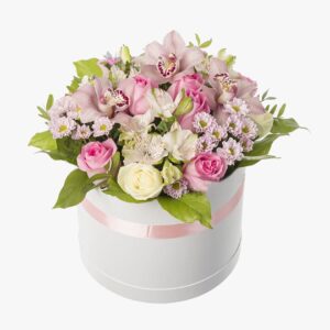 Perfect White Hat Flower Box